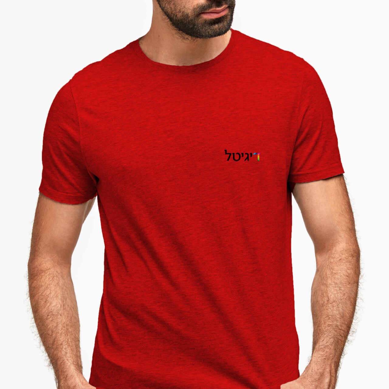 חולצה טריקו 100% כותנה אדום